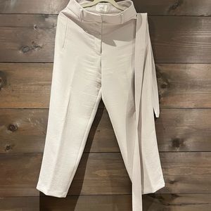 Wilfred tie-front pants. Size 8, light stone colour